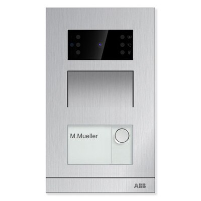 ABB Welcome IP Mini Video Outdoor Station with Surface Mounting Box, 1 Button